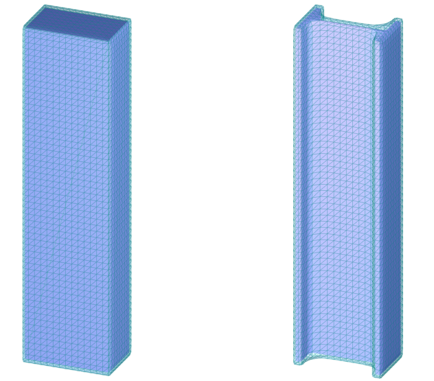 Optimized (left) & Original (right) Member Topology